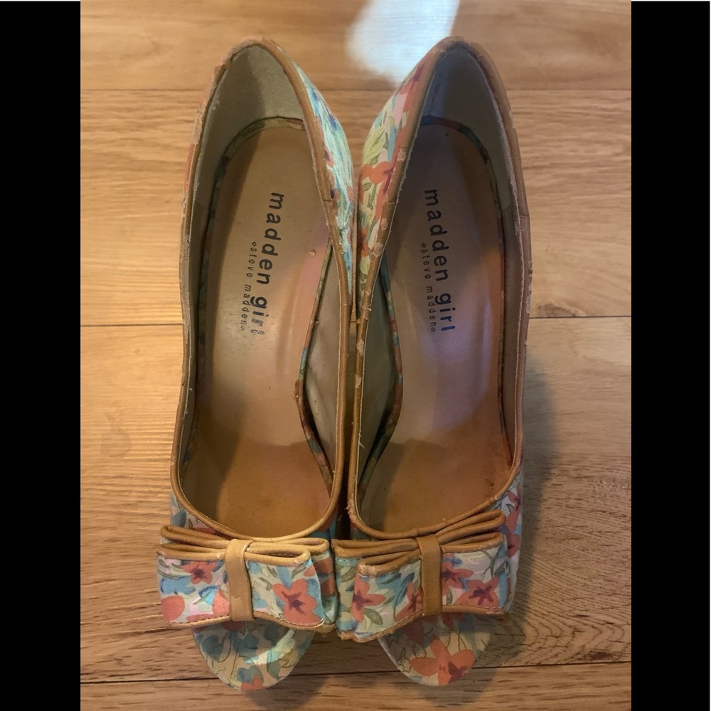 Flower Print Heels